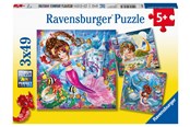 Puslespil - Ravensburger Charming Mermaids 3x49p - 10108063