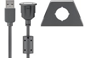 USB kabel - Pro USB-A <-> USB-A - 0.6m - Sort - 4040849954443