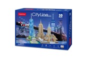 Puslespil - Cubic Fun City Line New York City 3D 123 pcs 3D Puslespil - 200255