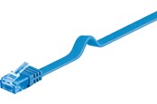 Netværkskabel - Pro LAN CAT 6A U/UTP flat - Blå - 5m - 4040849963391