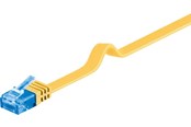 Netværkskabel - Pro CAT 6A U/UTP flat - Gul - 3m - 4040849963292