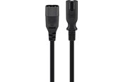 Strømkabel (ekstern) - Pro Extension cord C7/C8 2 m black - 4040849972010