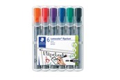 Skrive- og Tegneværktøjer - Staedtler Lumocolor Flip C-Marker 2mm 6 ass./boks - 356 WP6