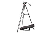 Stativ - Manfrotto 502 Fluid video head&MVT502AM alu twin leg tripod - MVK502AM-1
