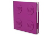 Skoletilbehør - LEGO Stationery Locking Notebook Violet with Gel Pen - 4003064-52438