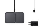 Mobil - Adaptere & Opladere - Samsung Wireless Charger Duo (Incl. Power Adapter) - Black - EP-P5400TBEGEU