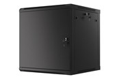 Rack skabe - Lanberg WF01-6612-00B - 12U Wall-Mounted Rack Cabinet with Solid Door - WF01-6612-00B
