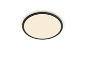 Lamper - Philips Superslim CL550 loftlampe Ø300 mm LED 18W 2700K SceneSwitch IP44, sort - 929002667901