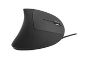 Mus - MediaRange MROS230 - vertical mouse - USB 2.0 - black - Vertical mouse - Optisk - 6 knapper - Sort - MROS230