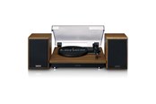 Pladespiller - Lenco Turntable with BT and 2 external speakers - Pladespiller Brun - LS-100WD