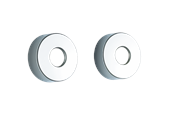 Brus og monteringstilbehør - Damixa Rosetter 3/4" Ø70 mm, krom - 2 stk. - 136430000