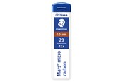 Skrive- og Tegneværktøjer - Staedtler MARS MICRO MINE 0,5mm 2B, 12 ETUIER Á 12 MINER - 250 05-2B
