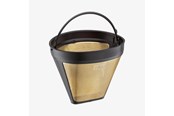 Kaffe og Espresso - Cilio Kaffefilter str. 4 i guld genanvendeligt 12,5cm - C116007