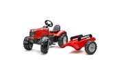 Løbecykler, Gåbiler & Scootere - Falk Traktor med vogn Massey Ferguson - 808-150