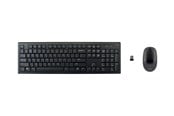 Tastatur - Deltaco Wireless Keyboard And Mouse (US) - Tastatur & Mus sæt - Amerikansk engelsk - Sort - TB-114-US