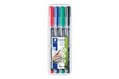 Skrive- og Tegneværktøjer - Staedtler Lumocolor Perm M 1,0mm 4 ass/boks - 317 WP4