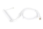 Tastatur - DUTZO Coiled Aviator Micro-USB B cable - White - Upgrade Accessories - Hvid - DCA-UMB-WHT