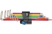 Værktøj - Wera 3967/9 TX SXL Multicolour HF Stainless 1 L-key set w/ holding function stainless 9 pieces - 05022689001