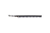 Hunde - Trixie Silver Reflect adjustable leash L–XL: 2.00 m/25 mm black/silver grey - TX12216