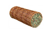 Kanin & gnaver - Trixie Wicker tunnel with hay/carrot ø 15 × 33 cm 110 g - TX60776