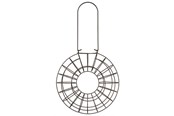 Fuglebure, huse & tilbehør - Trixie Fat ball feeder round 8 fat balls metal ø 24 × 8 cm black - TX55622