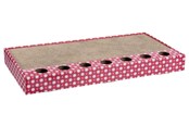 Katte - Trixie Scratching cardboard with balls catnip 48 × 5 × 25 cm pink - TX48005