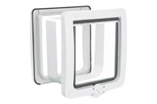 Katte - Trixie 4-Way cat flap XXL with tunnel 24 × 28 cm white - TX44241