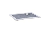 Katte - Trixie Scratching mat sisal rug/plush 55 × 35 cm grey/light grey - TX43110