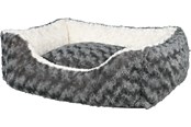 Hunde - Trixie Kaline bed square 50 × 40 cm grey/cream - TX38961