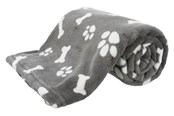 Hunde - Trixie Dog Blanket Kenny Plush Grey 100x75cm - TX37096