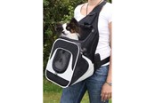 Hunde - Trixie Savina front carrier 30 × 33 × 26 cm black/grey - TX28941