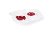 Katte - Trixie Bowl set plastic 0.25 l/ø 9 cm & 0.3 l/ø 11 cm/46 × 11 × 30 cm grey/bowls: various - TX24721