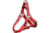 Hunde - Trixie Premium One Touch harness M: 50–65 cm/20 mm red - TX204503