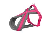 Hunde - Trixie Premium touring harness S: 35–65 cm/20 mm fuchsia - TX203711