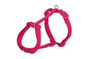 Hunde - Trixie Premium H-harness S–M: 42–60 cm/15 mm fuchsia - TX203311