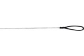 Hunde - Trixie Chain lead with nylon hand loop XS–S: 1.10 m/2.0 mm black - TX14011