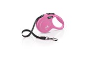 Hunde - Flexi New CLASSIC XS Tape Leash 3m 12kg Pink - H7845P