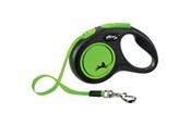 Hunde - Flexi New Neon Tape Leash Green 15kg 5M - H7831G