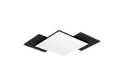 Lamper - EGLO TAMURIA loftlampe, 435x435 mm, sort/brun - 99656