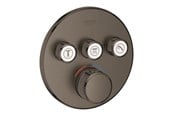 Brus og monteringstilbehør - Grohe Grohtherm SmartControl Termostat til indbygning med 3 ventiler, børstet hard graphite - 29121AL0