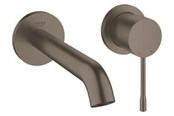 Blandingsbatterier og armaturer - Grohe Essence 2-huls håndvaskbatteri M-Size, børstet hard graphite - 19408AL1