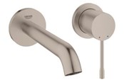 Blandingsbatterier og armaturer - Grohe Essence 2-huls håndvaskbatteri M-Size, supersteel - 19408DC1