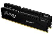 RAM - Kingston FURY Beast DDR5-5600 - 16GB - CL40 - Dual Channel (2 pcs) - Intel XMP - Sort - KF556C40BBK2-16