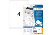 Papir, Fotopapir og Etiketter - HERMA Address labels for typewriters A4 105 x 144 mm permanent adhesion - 4444