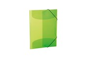 Mapper og Clipboards - HERMA Elasticated folder A3 PP translucent light green - 19520