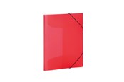 Mapper og Clipboards - HERMA Elasticated folder A4 PP translucent red - 19504