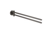 Badeværelsestilbehør - Grohe Essentialt Cube dobbelt håndklædestang, poleret hard graphite - 40371A01