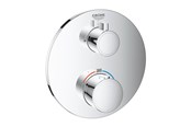 Blandingsbatterier og armaturer - Grohe Grohtherm Forplade til Rapido SmartBox brus, krom - 24075000