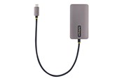 Dockingstation - StarTech.com USB C Video Adapter USB C to HDMI DVI VGA Adapter Up to 4K 60Hz Aluminum Multiport Video Display Adapter - 118-USBC-HDMI-VGADVI