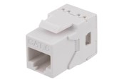 Netværkstilbehør - Deltaco MD-118 Cat6 Keystone jack LSA/110 termination plastic 180 White - MD-118
